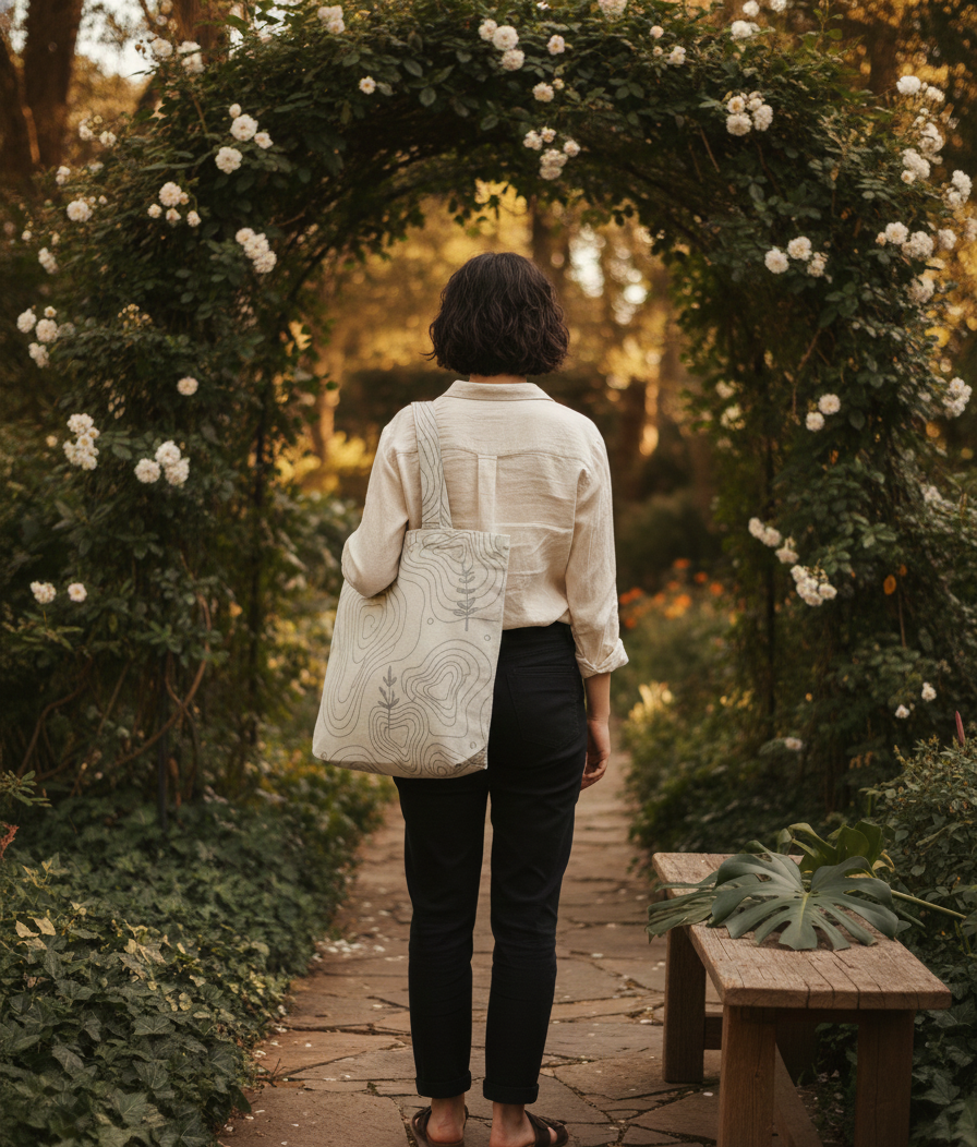 Aethetic Unisex Totebag Zipper