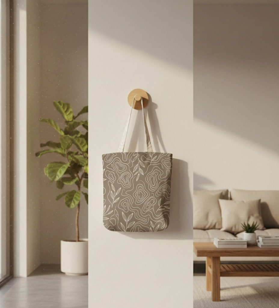 Aesthetic Unisex Totebag Zipper