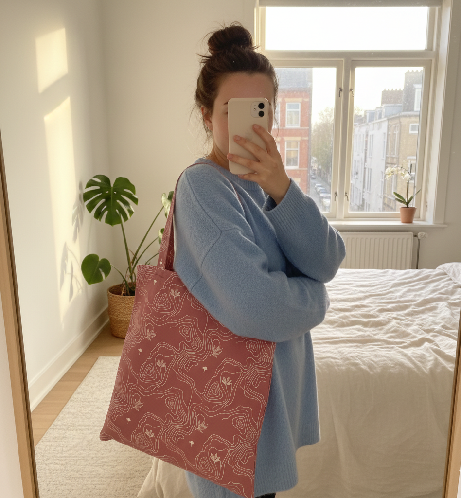 Aesthetic Unisex AOP Totebag Zipper