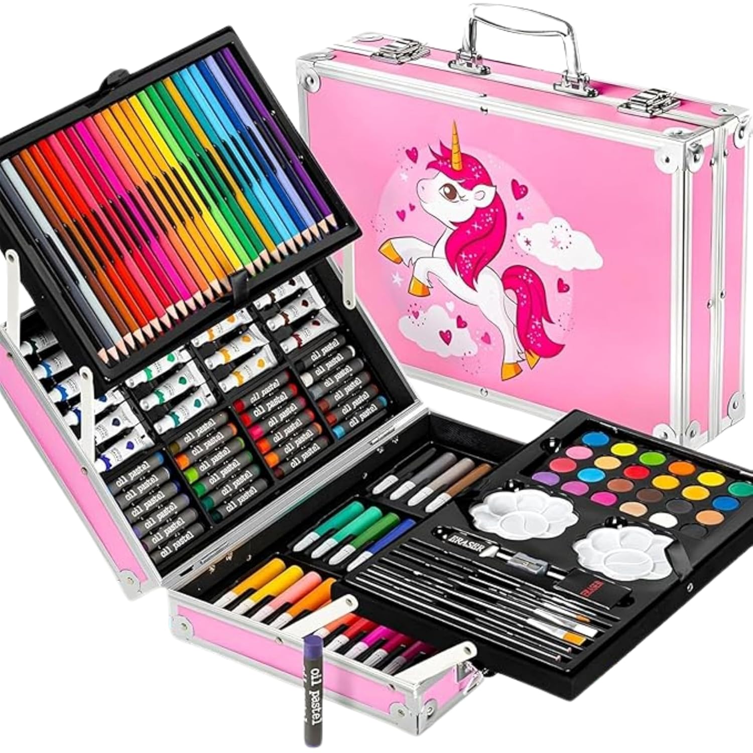 Unicorn Art Kit for Kids – 145 Pcs Drawing & Painting Set