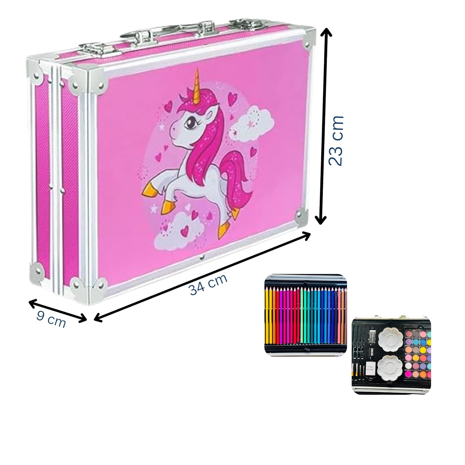 Unicorn Art Kit for Kids – 145 Pcs Drawing & Painting Set